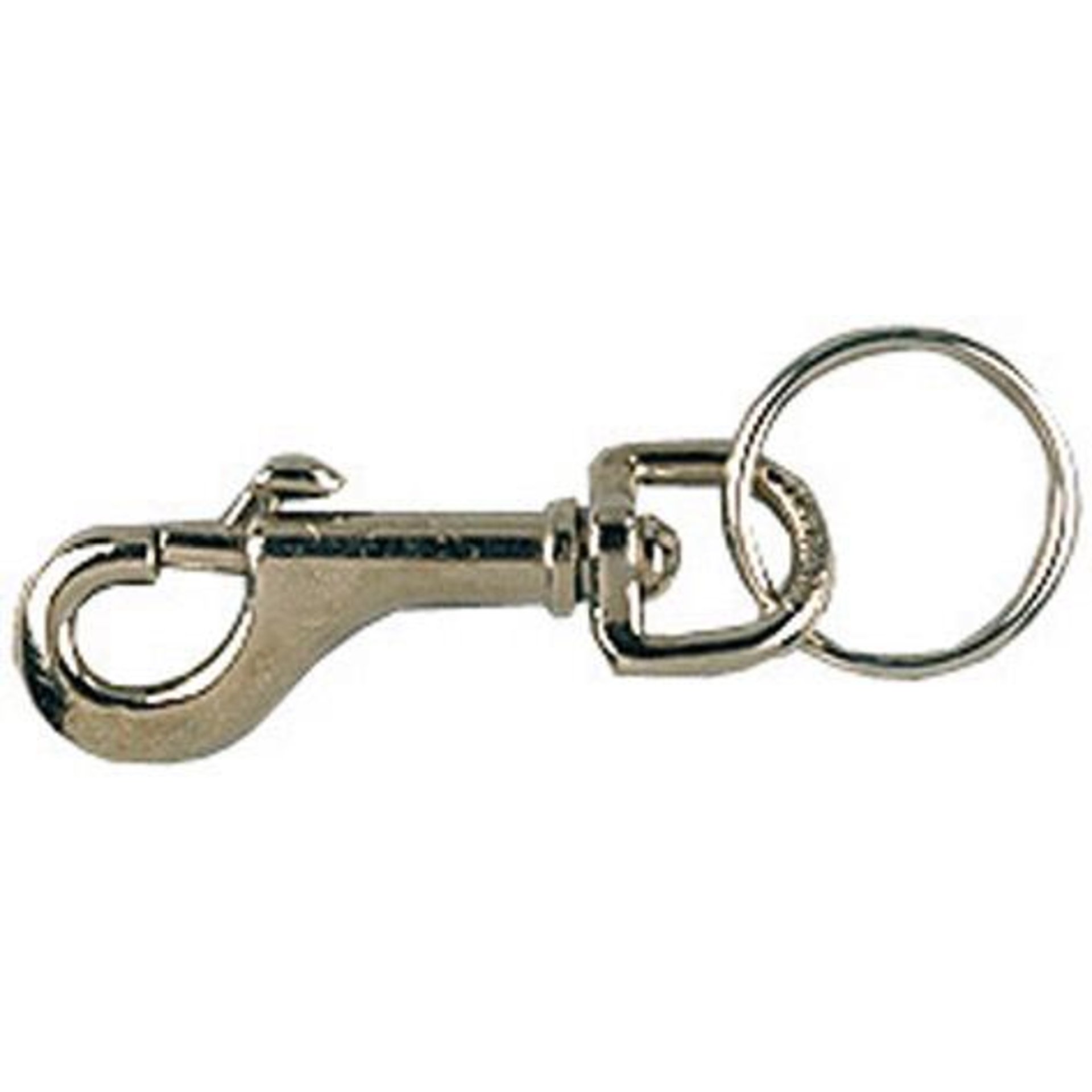 Schlüsselkarabinerhaken vernickelt 12x78mm