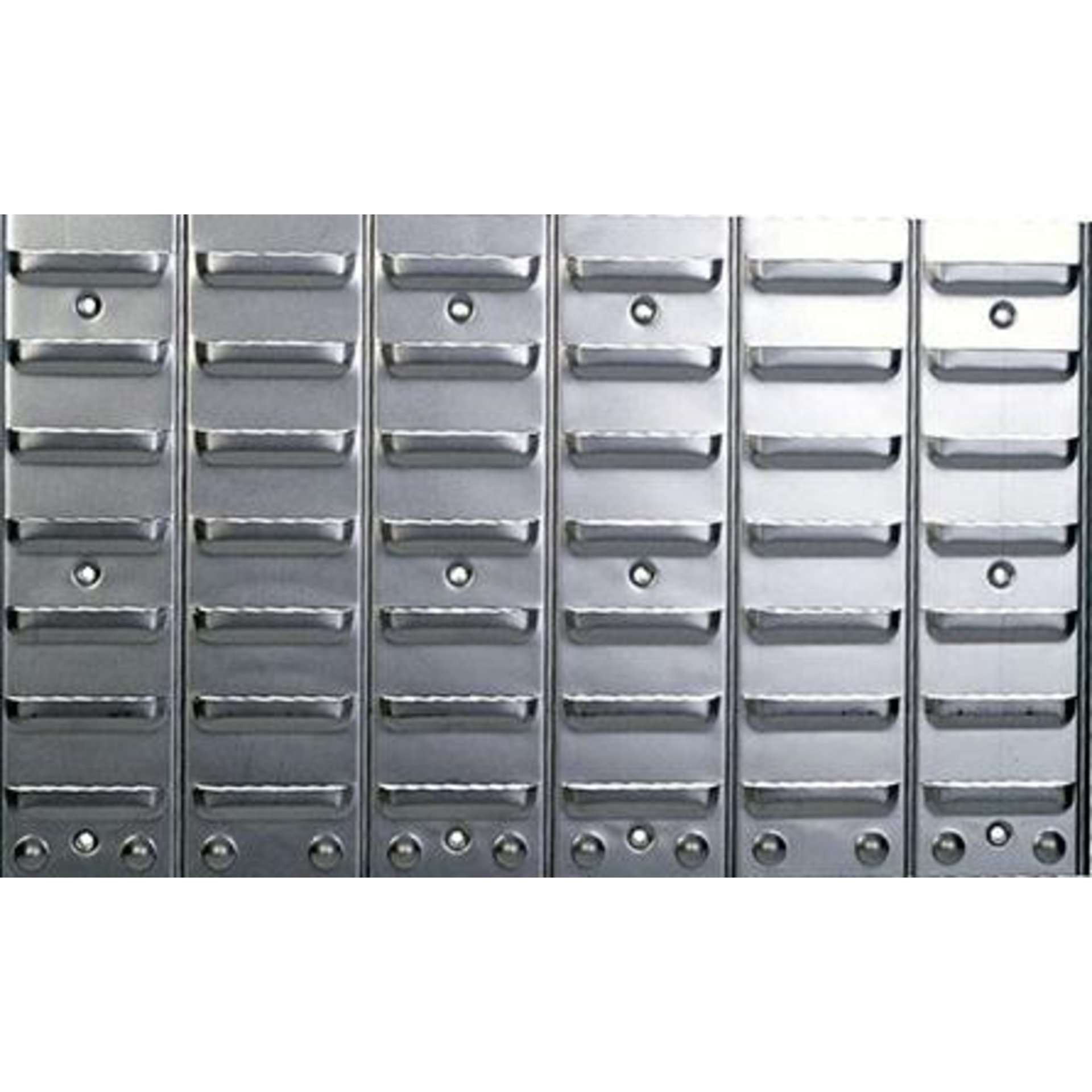 Metallschlitzwand für Sichtlagerkasten Gr.1-4 B630xT15xH380 mm