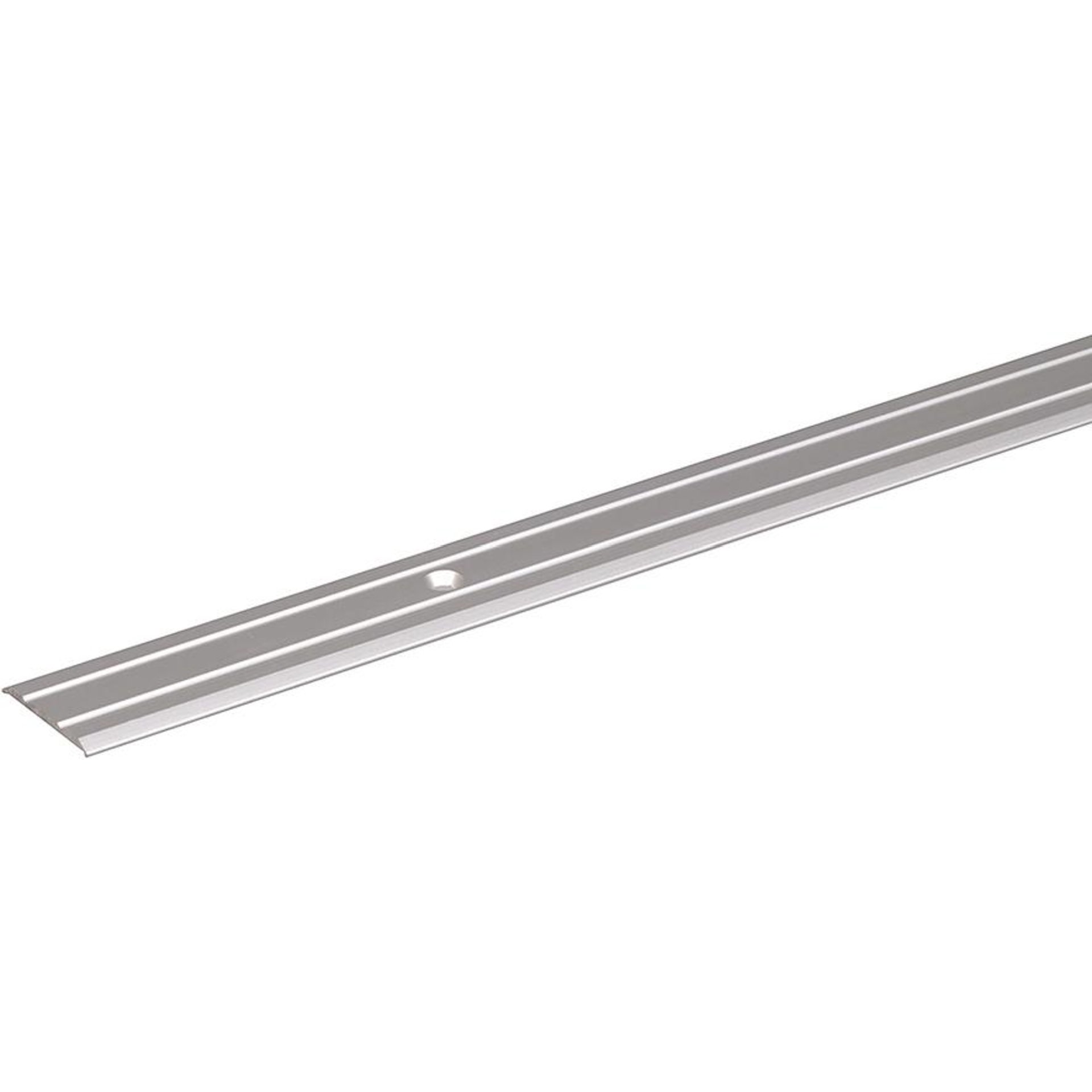 TEPPICH-UEBERGANGSSCHIENEALU SILBER ELOX. 900MM MIT 2 RILLEN GAH Alberts