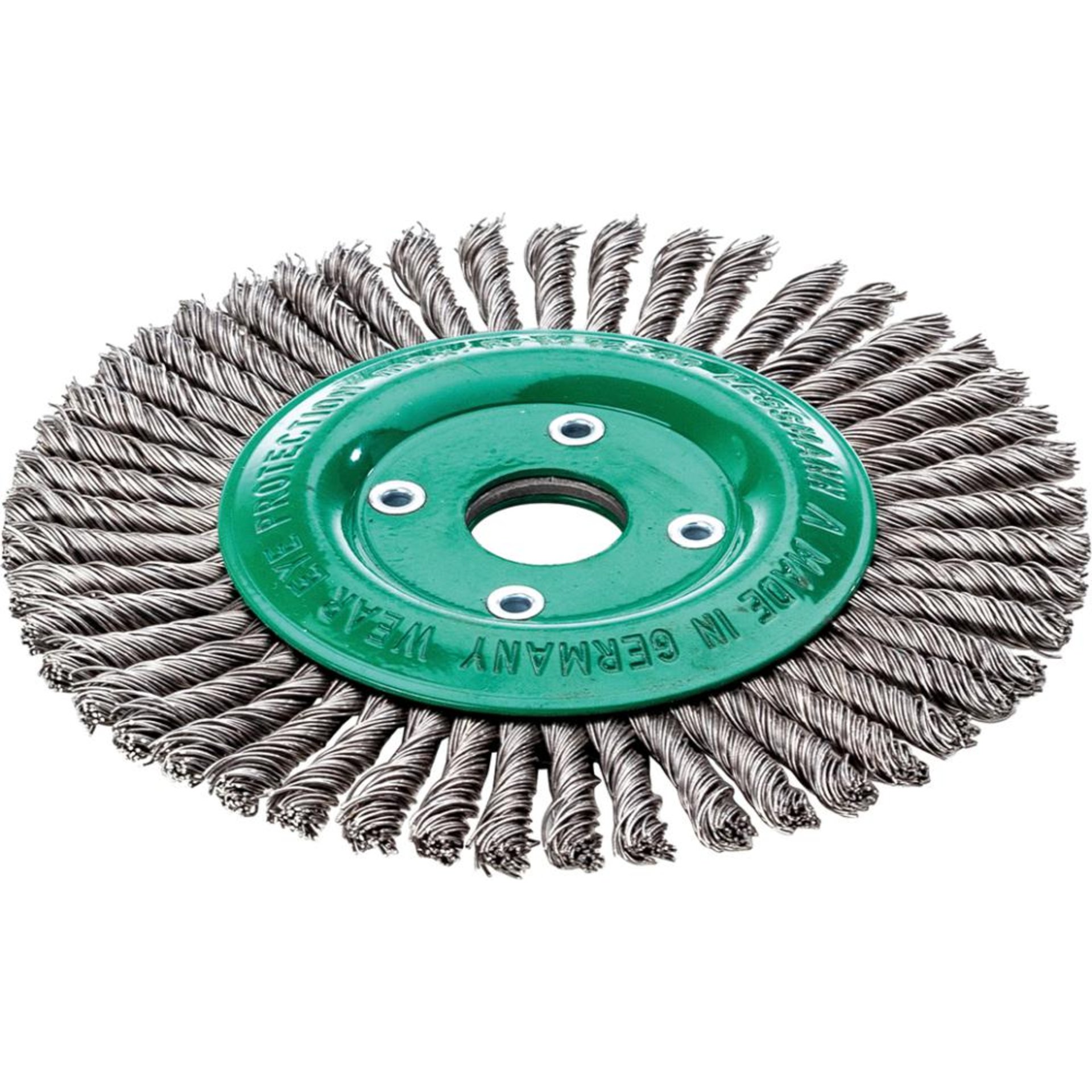 Pipelinebürste Edelstahl 125x6mm gezopft 0,5mm Lessmann