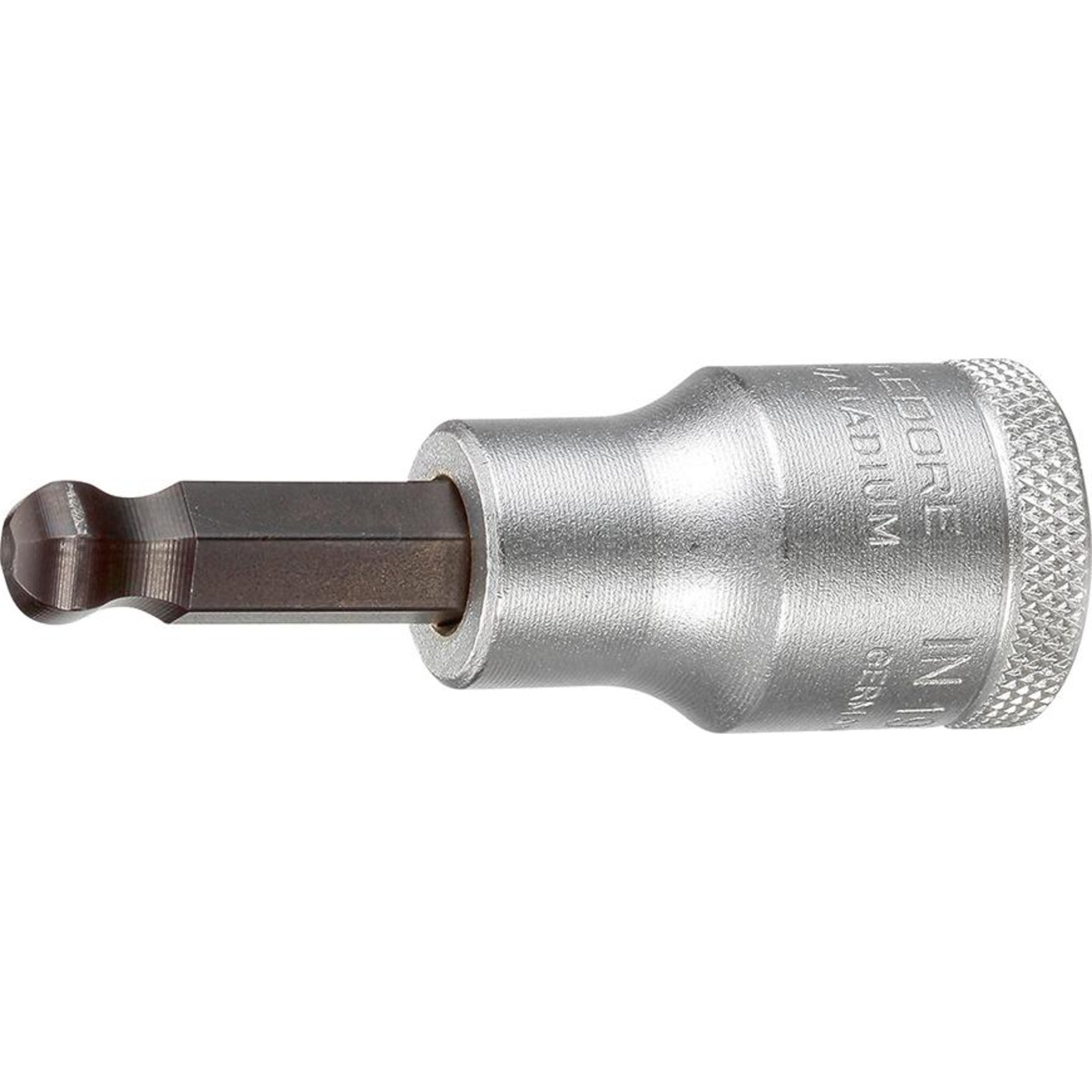 Schraubendreher-Einsatz 1/2" für 6-kant-Schrauben, mit Kugelkopf, Nr. IN 19 K