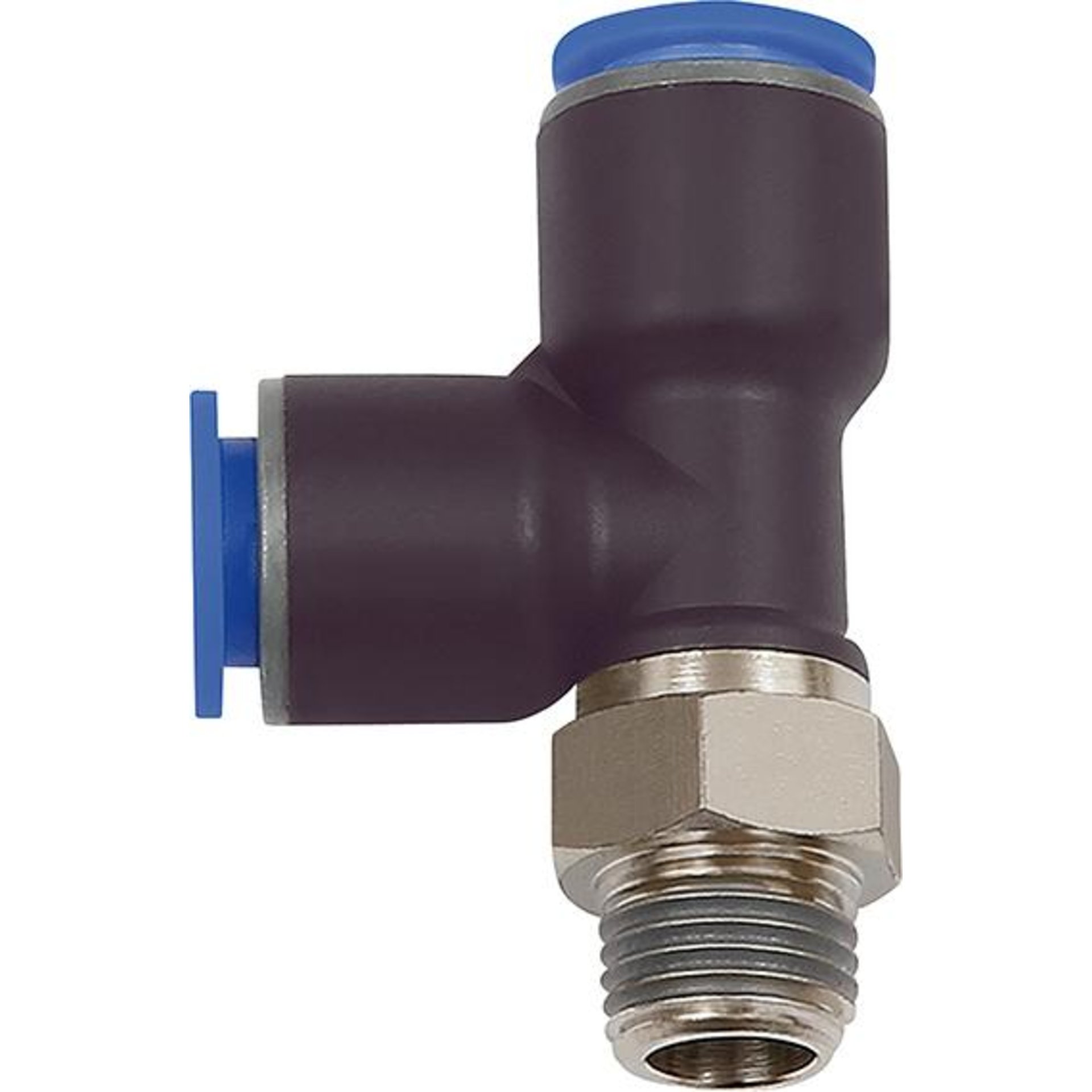 T-Steckverschraubung, Steckanschlüsse in L-Form, drehbar