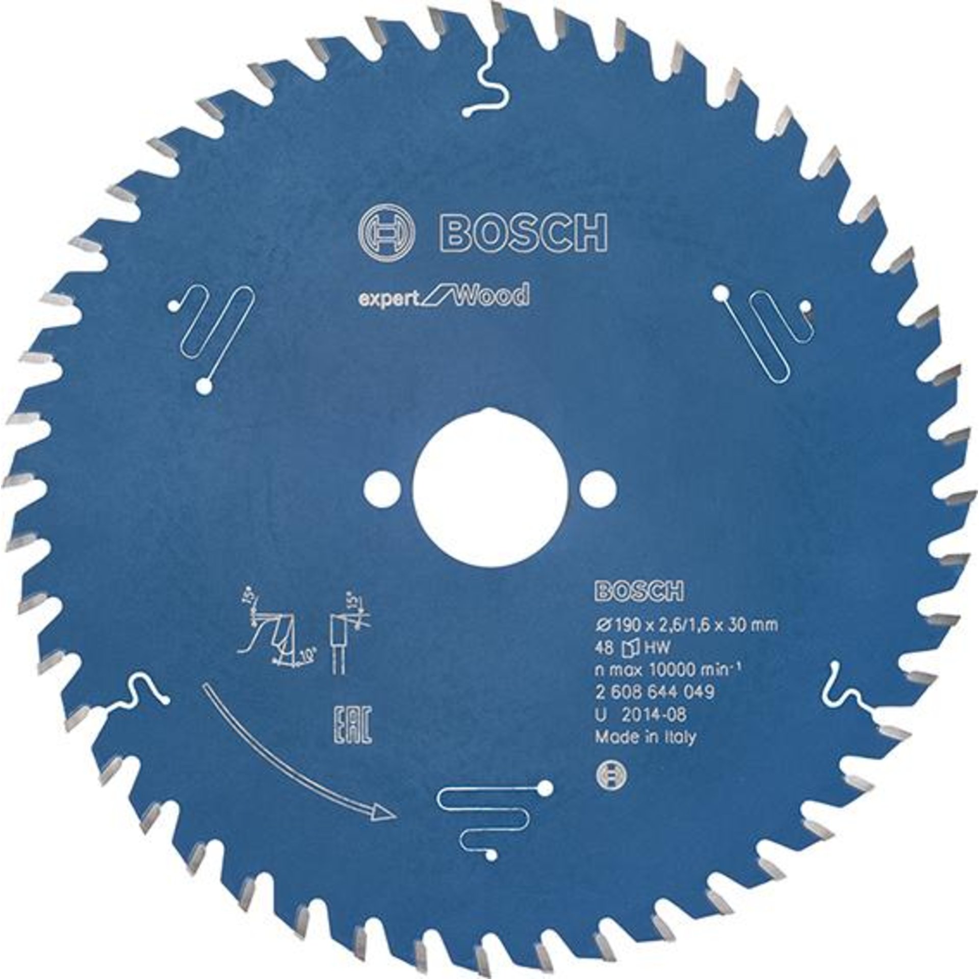 HM-Kreissägeblatt 190x2,6/1,6x30 48Z WBoschVE à 1 Stück Expert for Wood