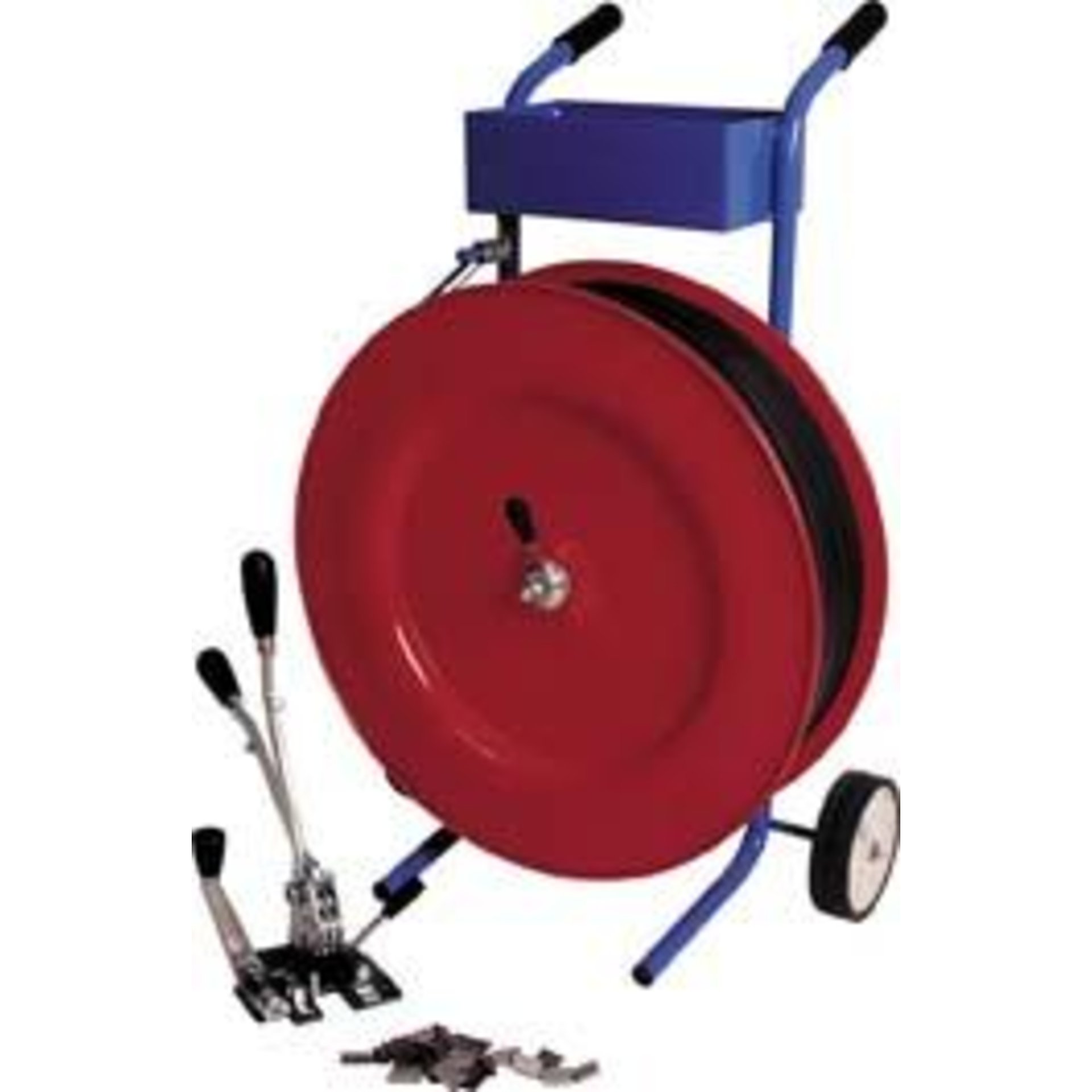 Kunststoffband-Umreifungs-Set, 13 oder 16 mm, mit Abrollwagen