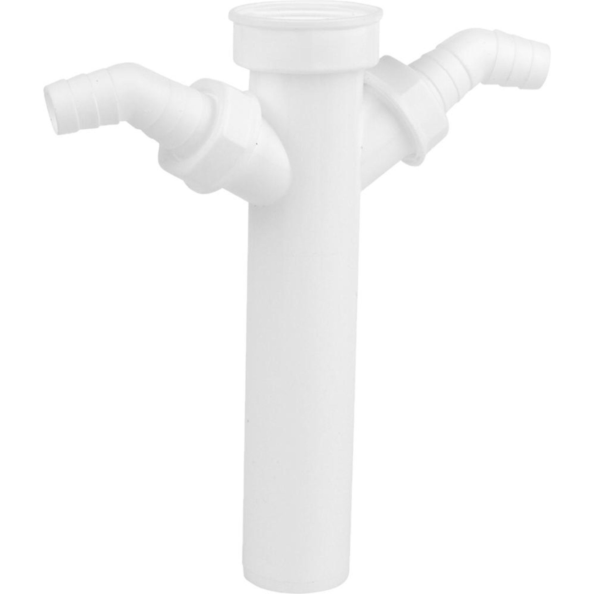 KS Tauchrohr, Weiß, 1 1/2"IG x 250 mm, für DN40 mm Siphon, mit 3/4" Dop.-Geräteanschl.