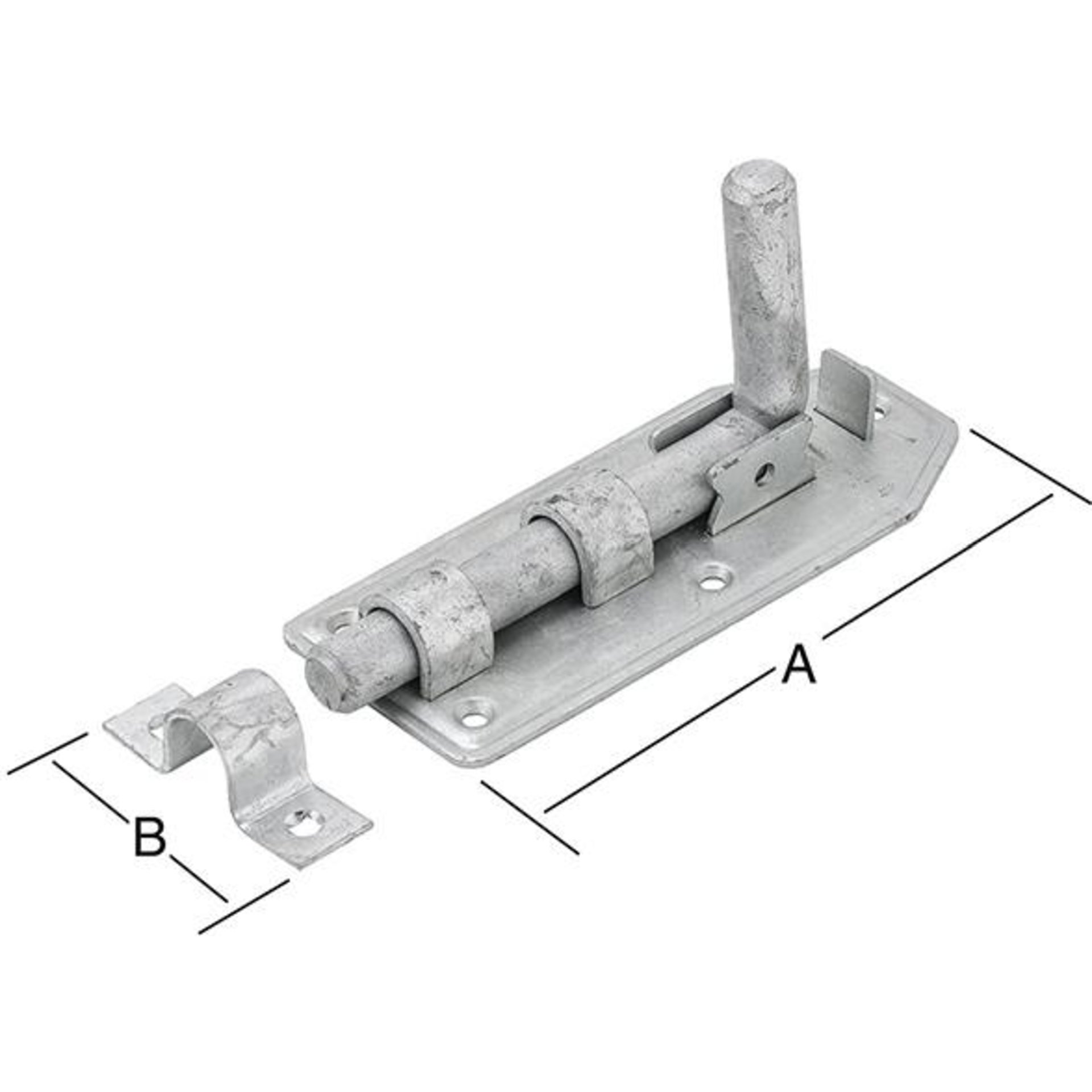 Bolzenriegel 160X65mm feuerverz. VORMANN