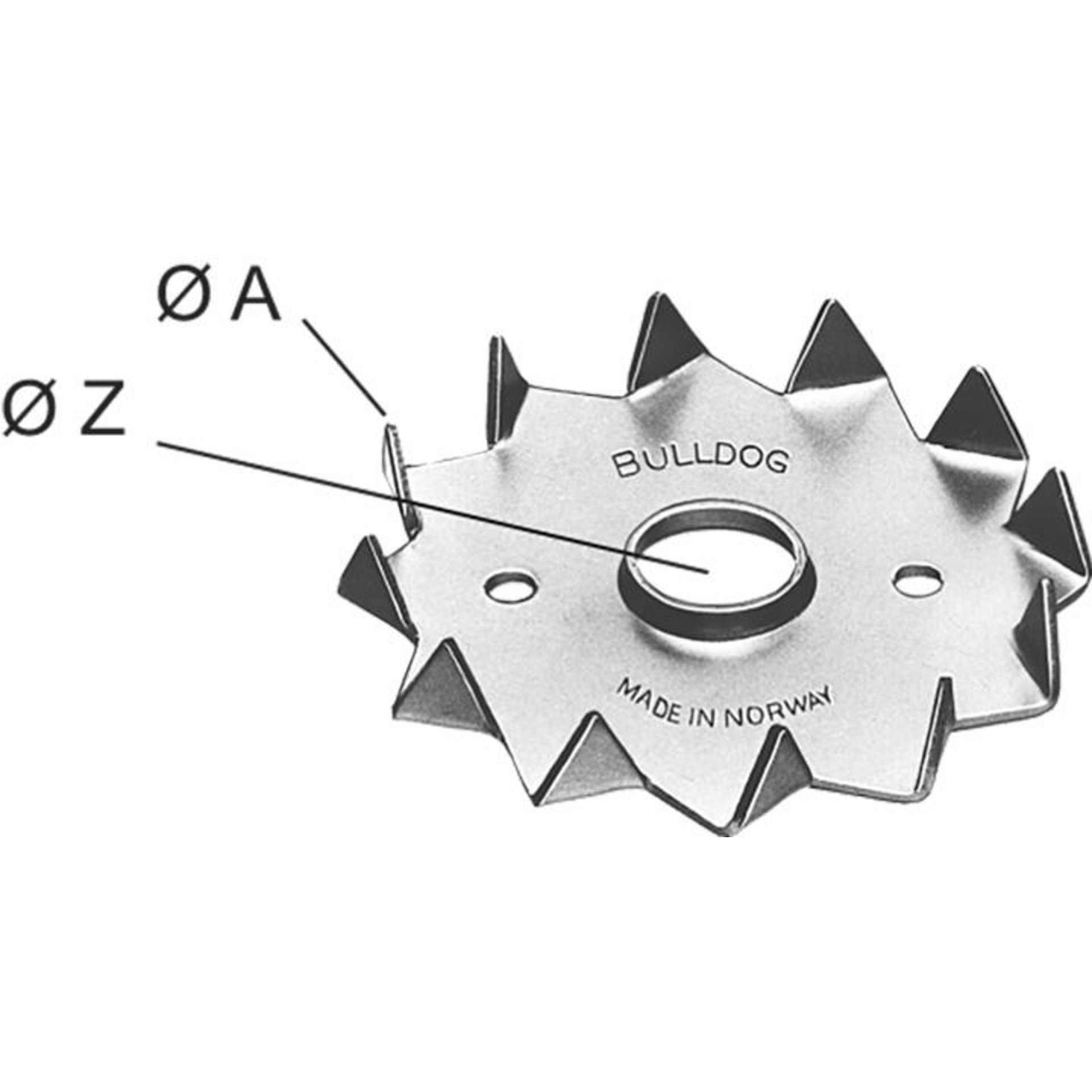 Bulldog® Holzverbinder, einseitig, mit Zähnen