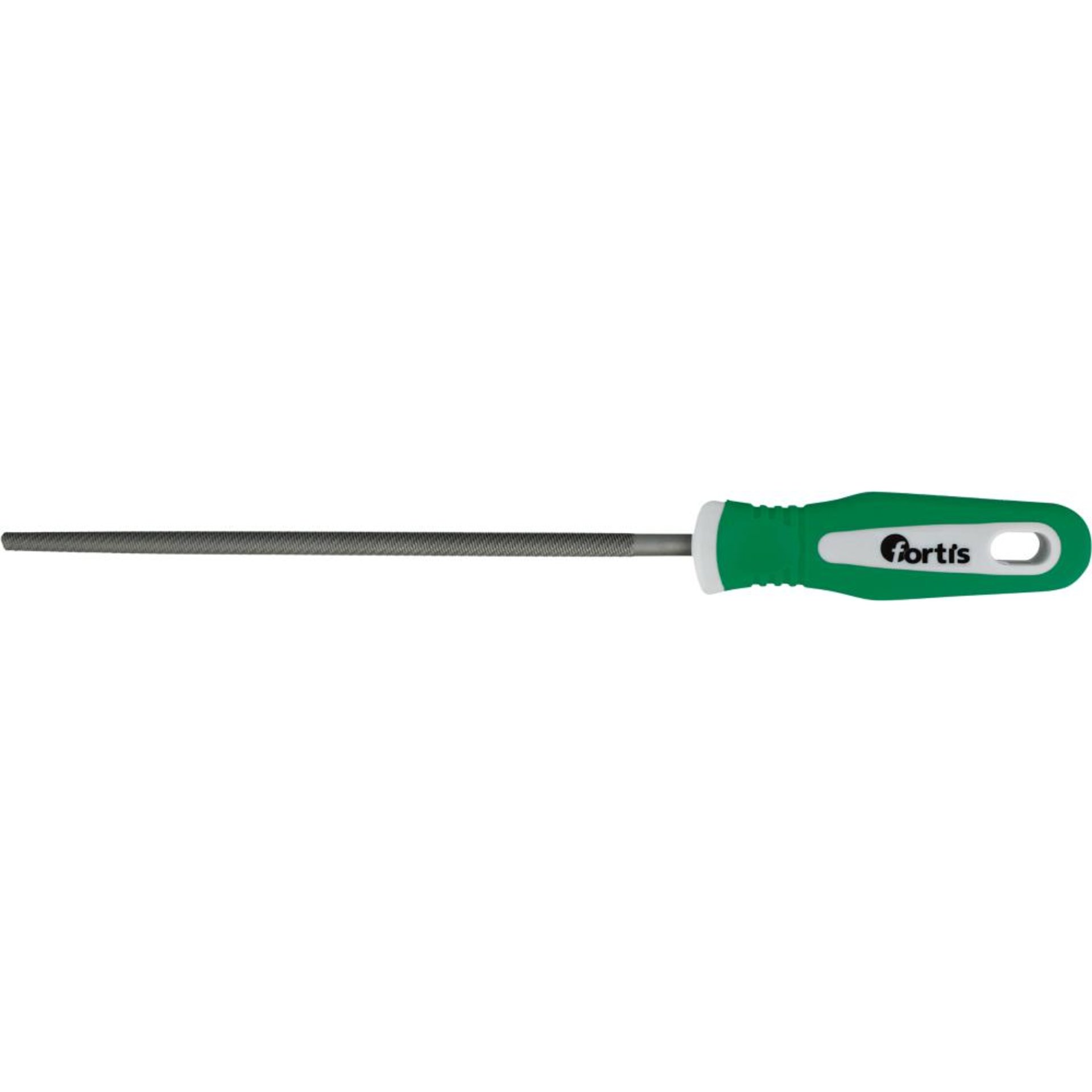 Werkstattfeile 200mm Hieb 2, rund mit 2K-Feilenheft DIN 7261 F FORTIS