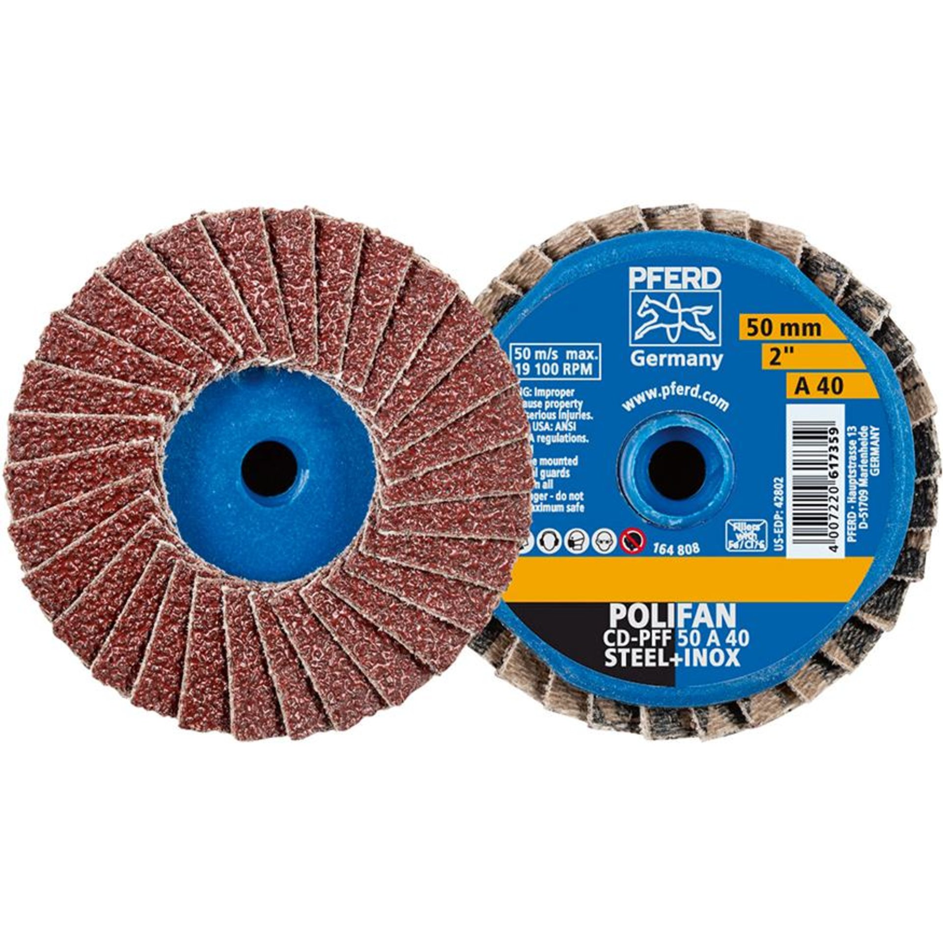 COMBIDISC Mini-Polifan Korund 50mm K40 Pferd