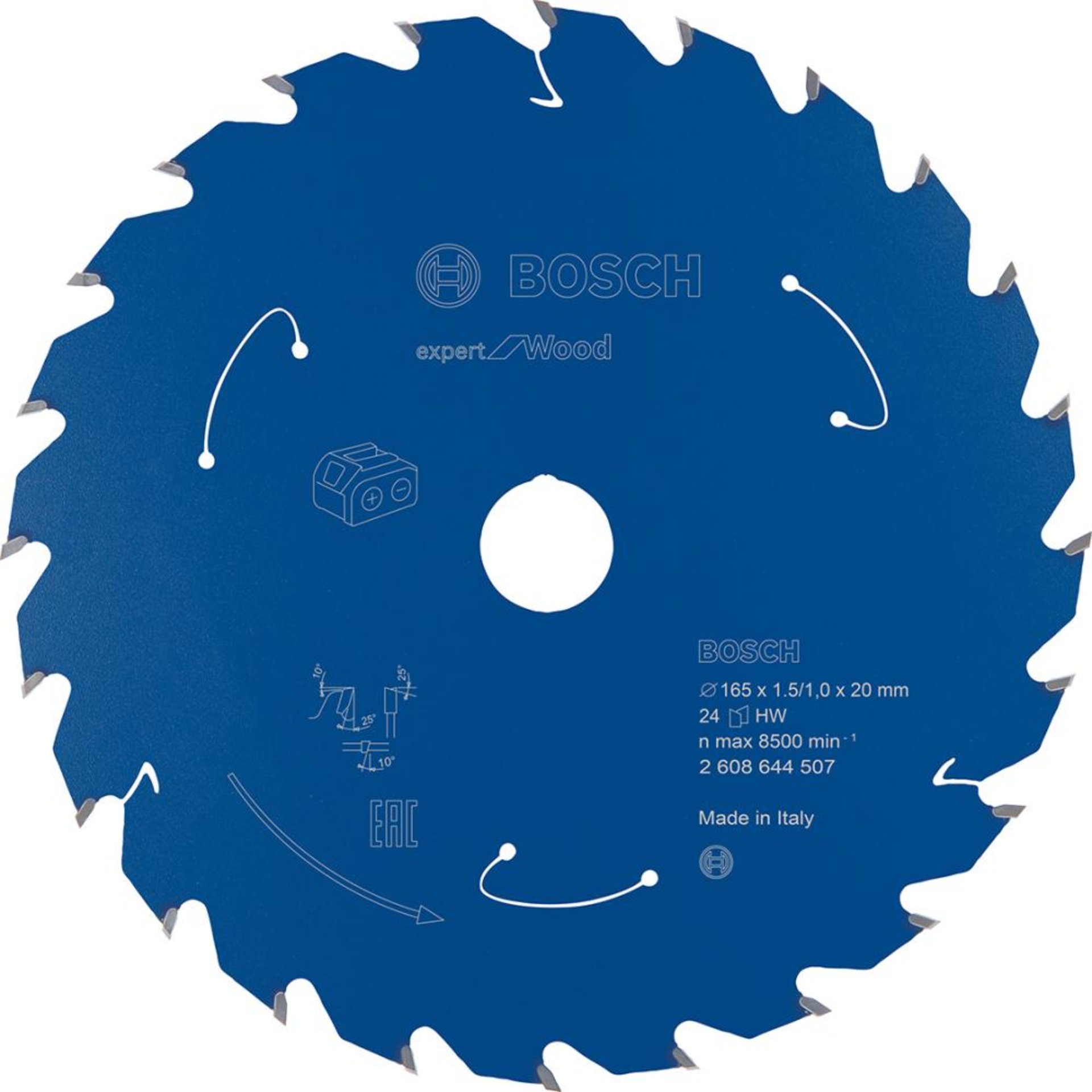 HM-Kreissägeblatt 165x1,5/1x20 24Z Bosch VE à 1 Stück Expert f Wood f Akkusägen