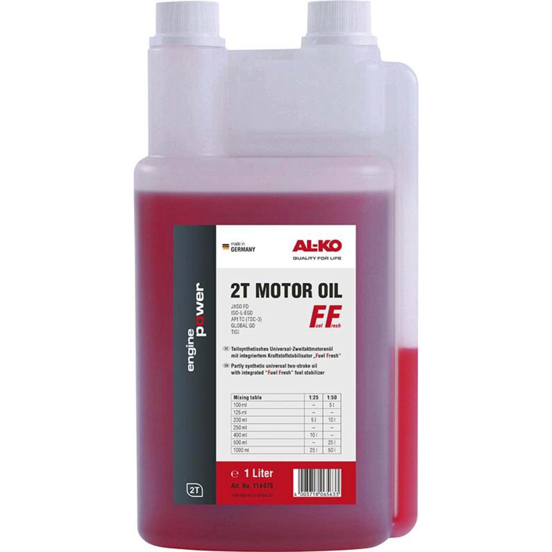 Motoröl 2-Takt 1 Liter teilsynthetisch