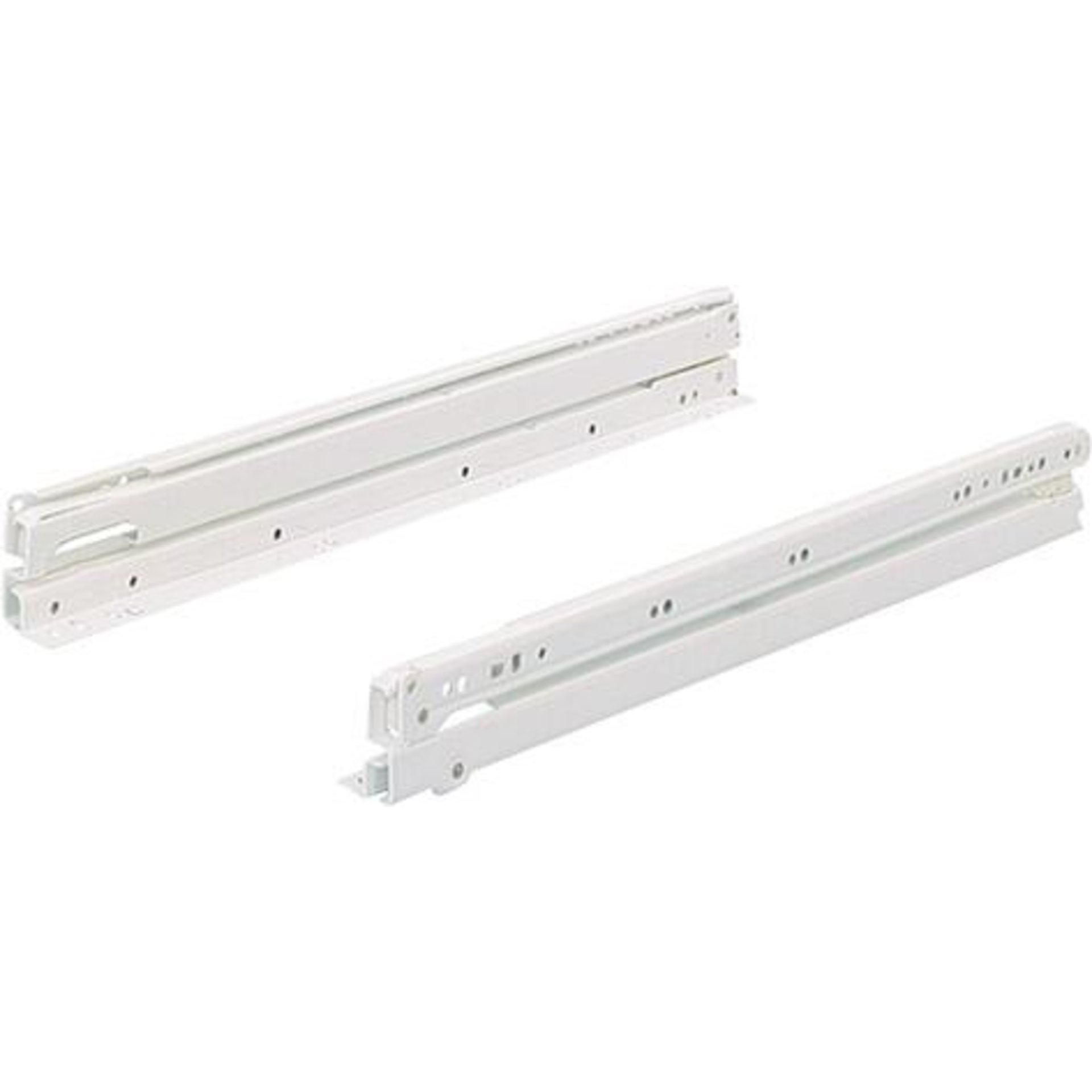 Rollschubführung Vollauszug weiss 250 mm Hettich