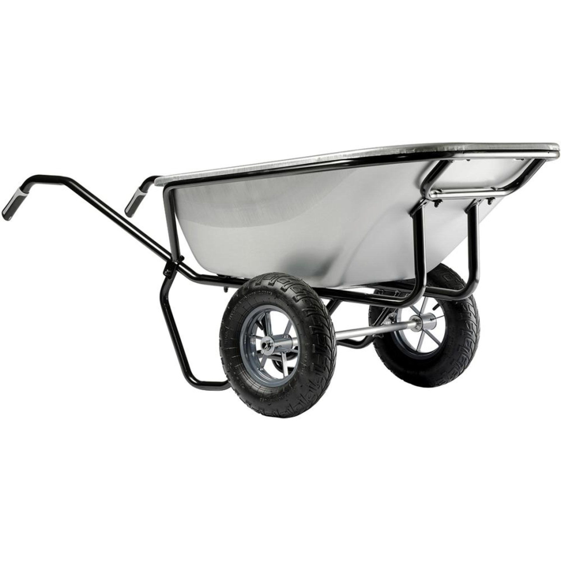 Schubkarre Expert Twin verzinkt 230L, Luftrad