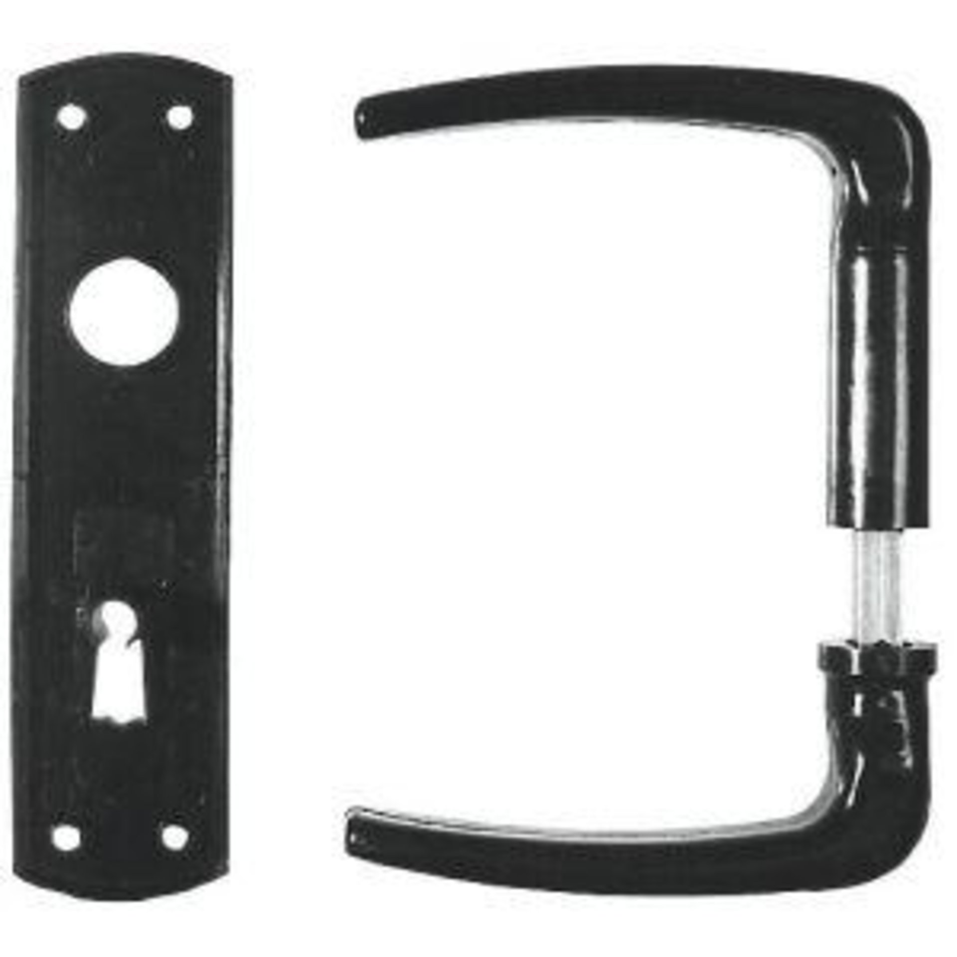 Drücker-Schild-Garnitur 107 K/320 PZfür Kastenschlösser