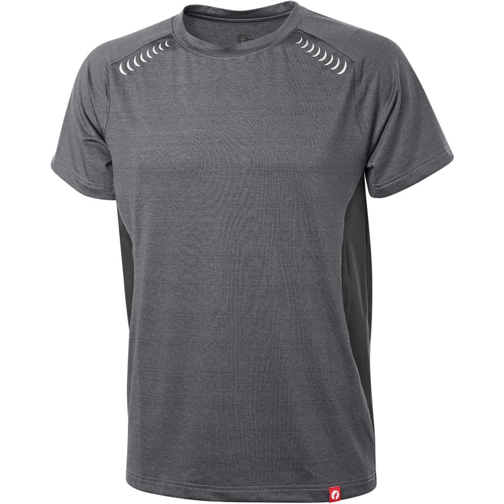 T-Shirt Quick Dry grau/schwarz meliert Gr. S Fortis Elements