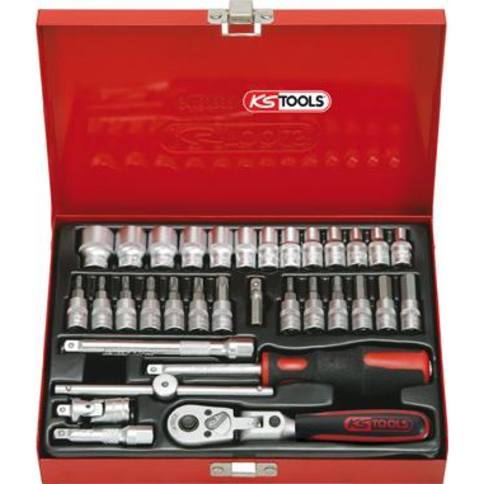 Steckschlüssel-Garnitur 1/4" 911.0833 33-teilig KS Tools