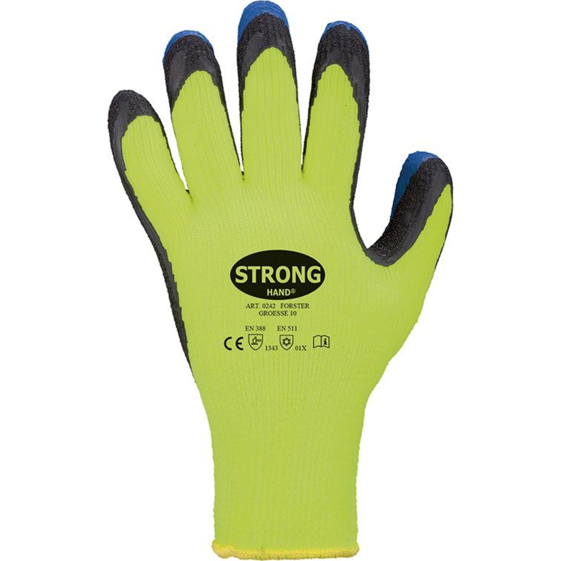 Winterstrickhandschuh Forster, Latex, Gr. 10