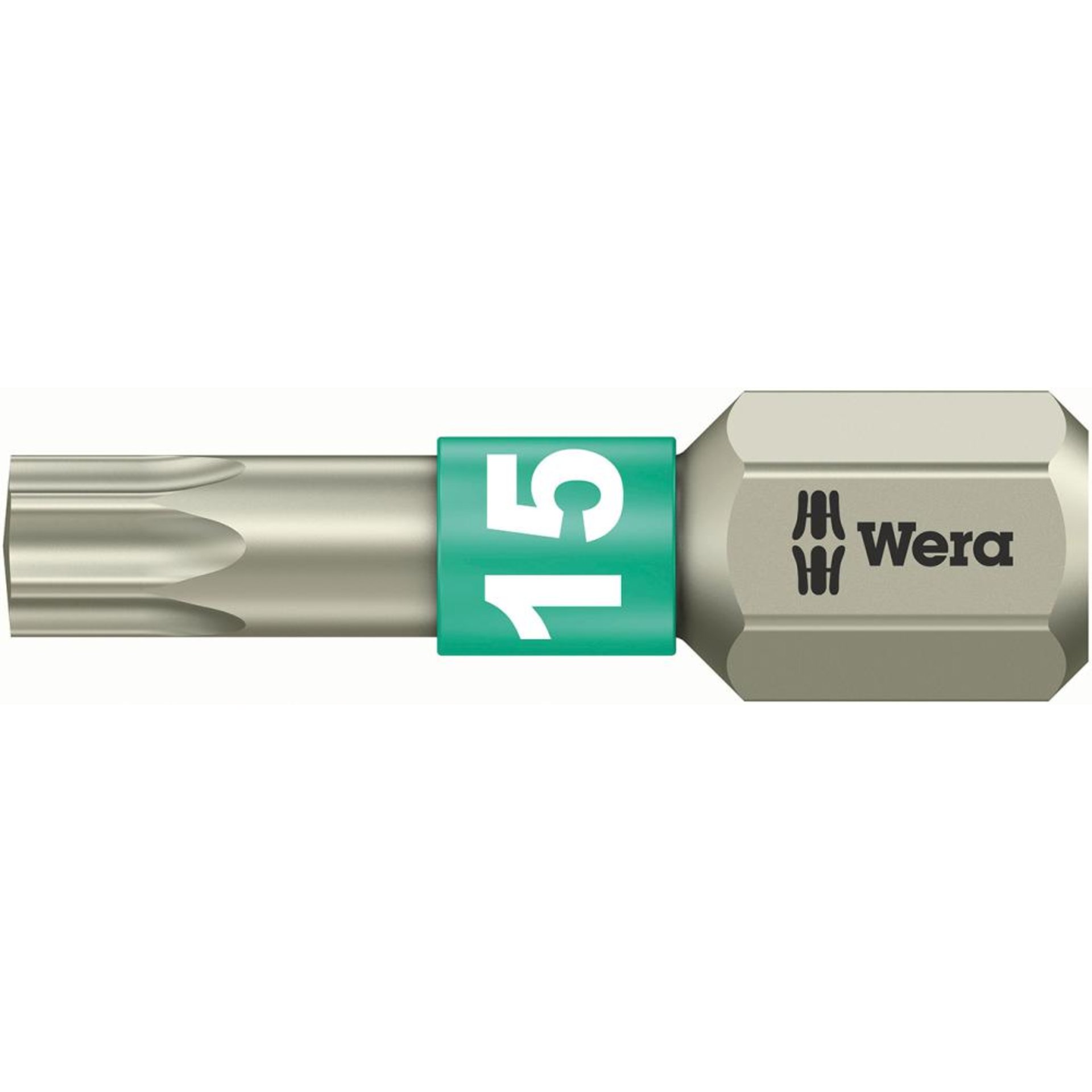 Bit rostfrei 1/4" DIN 3126 C6,3 T15x25mm Wera