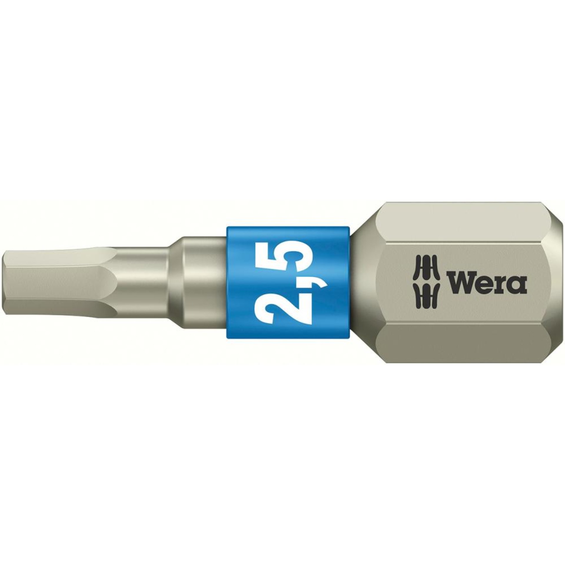 Bit rostfrei 1/4" DIN 3126 C6,3 Innensechskant 2,5x25mm Wera