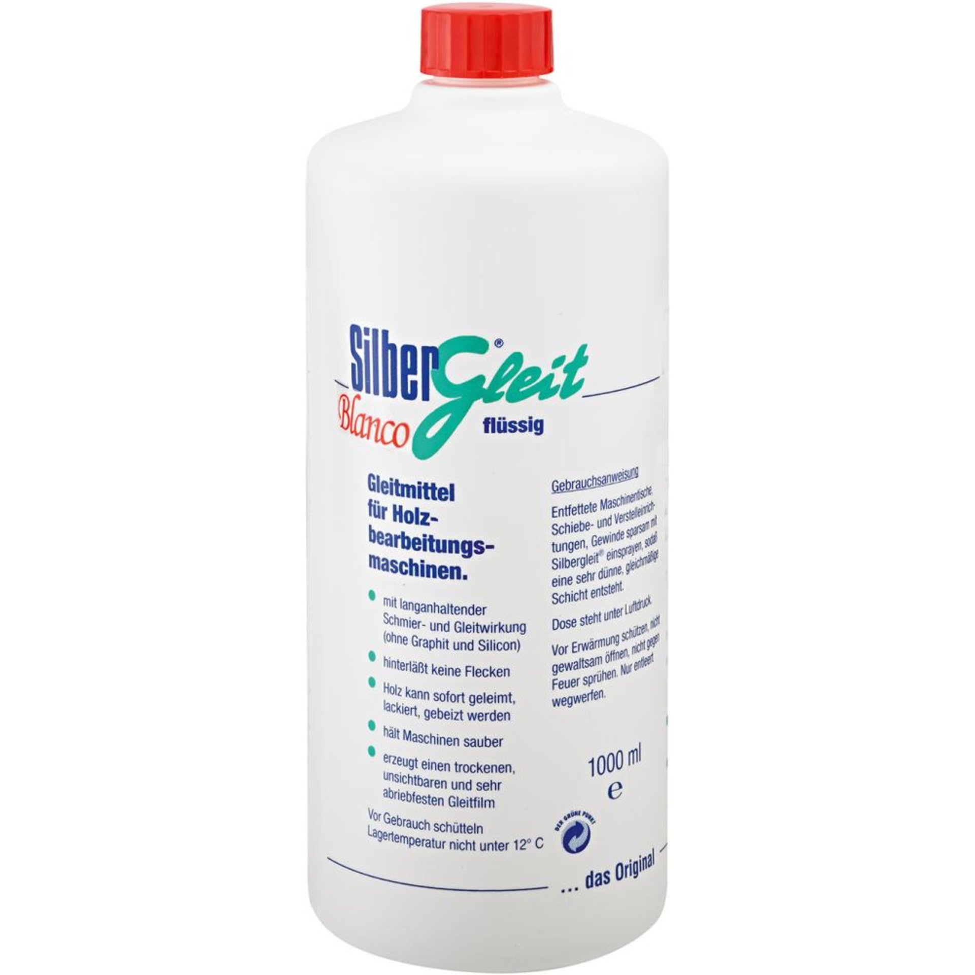Gleitmittel flüssig 1000ml Flasche SilberGleit Blanco