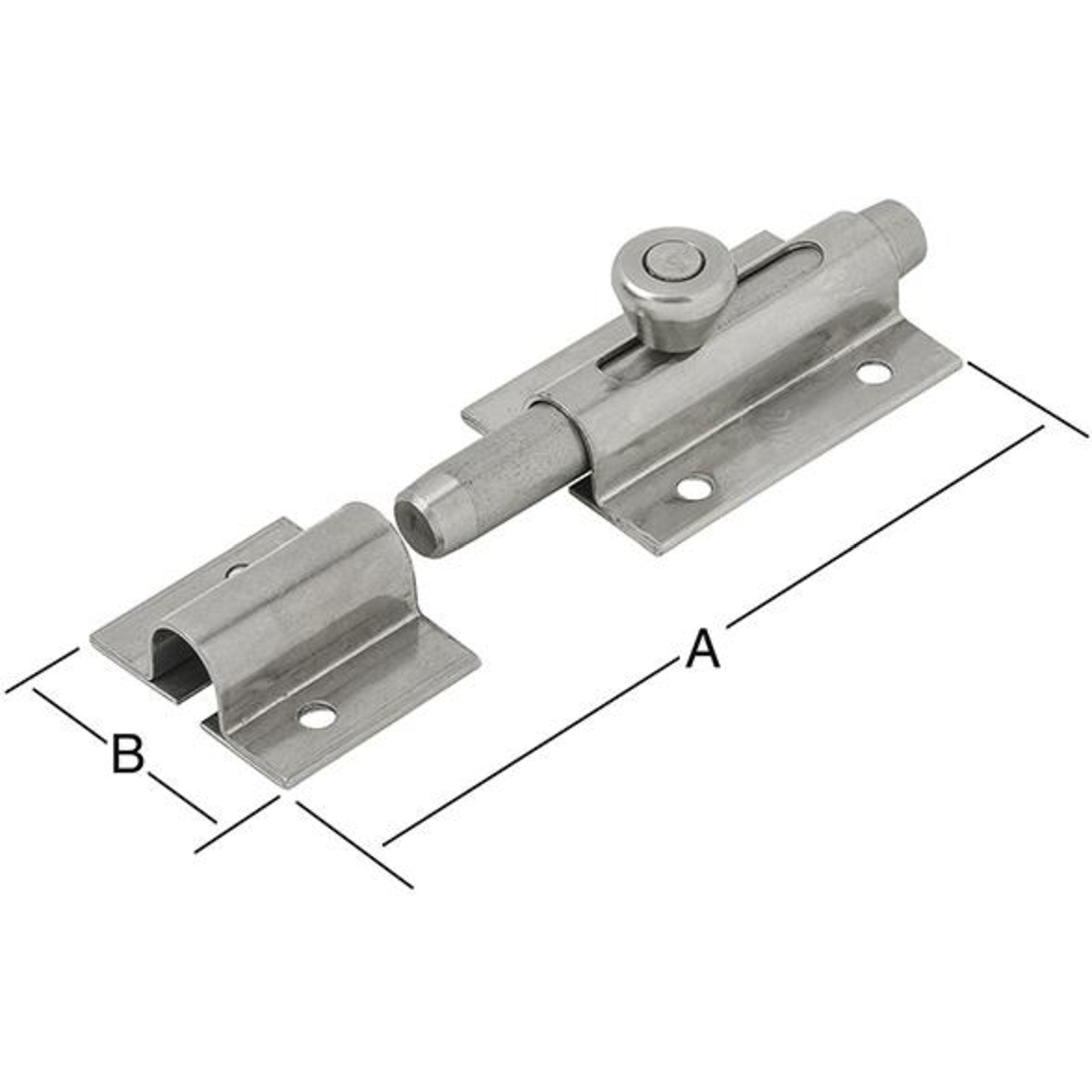 Bolz.-Knopfrieg.36X80mm Edelstahl, V2A VORMANN
