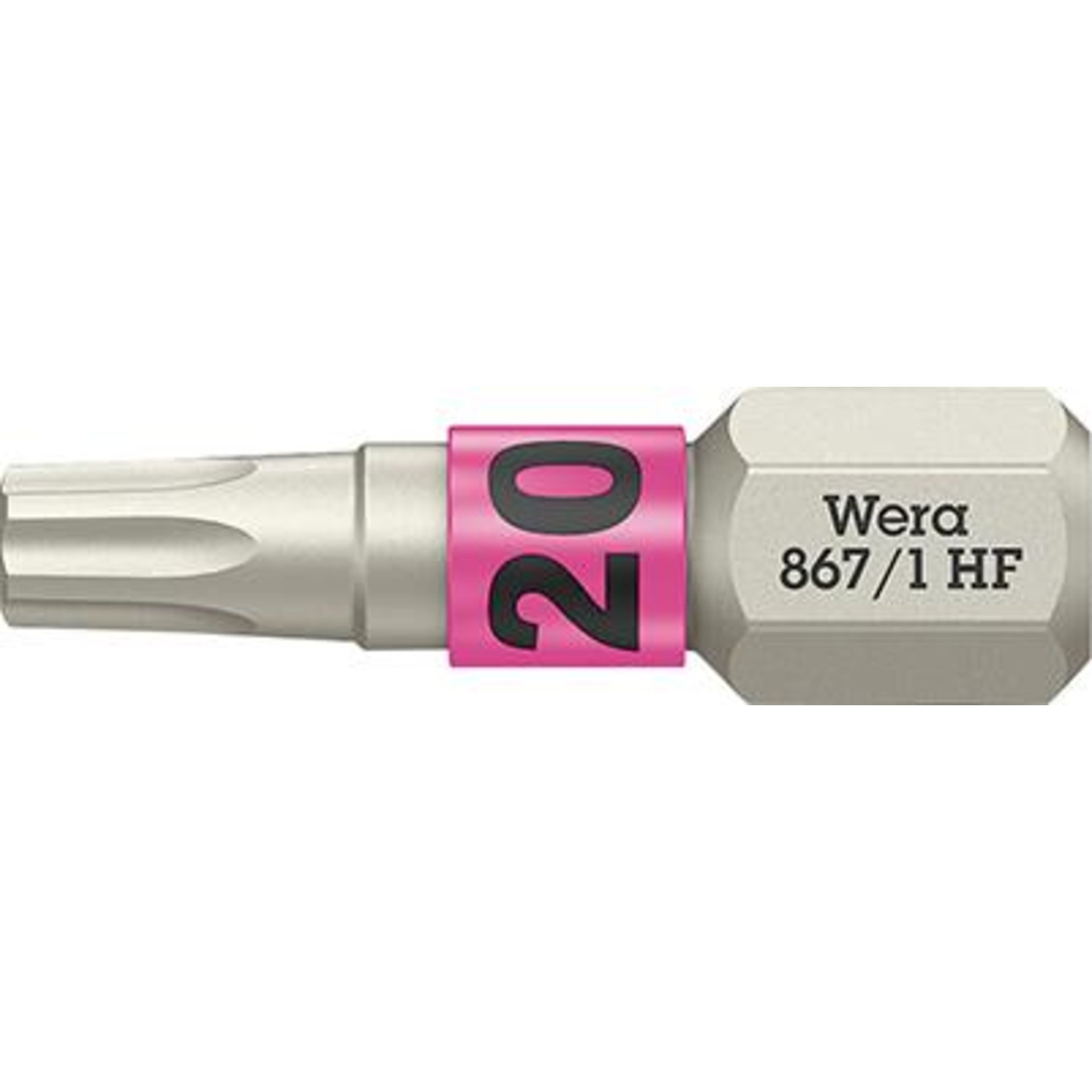 Bit zähhart 1/4" DIN 3126 C6,3 T20x25mm Haltefunktion Wera
