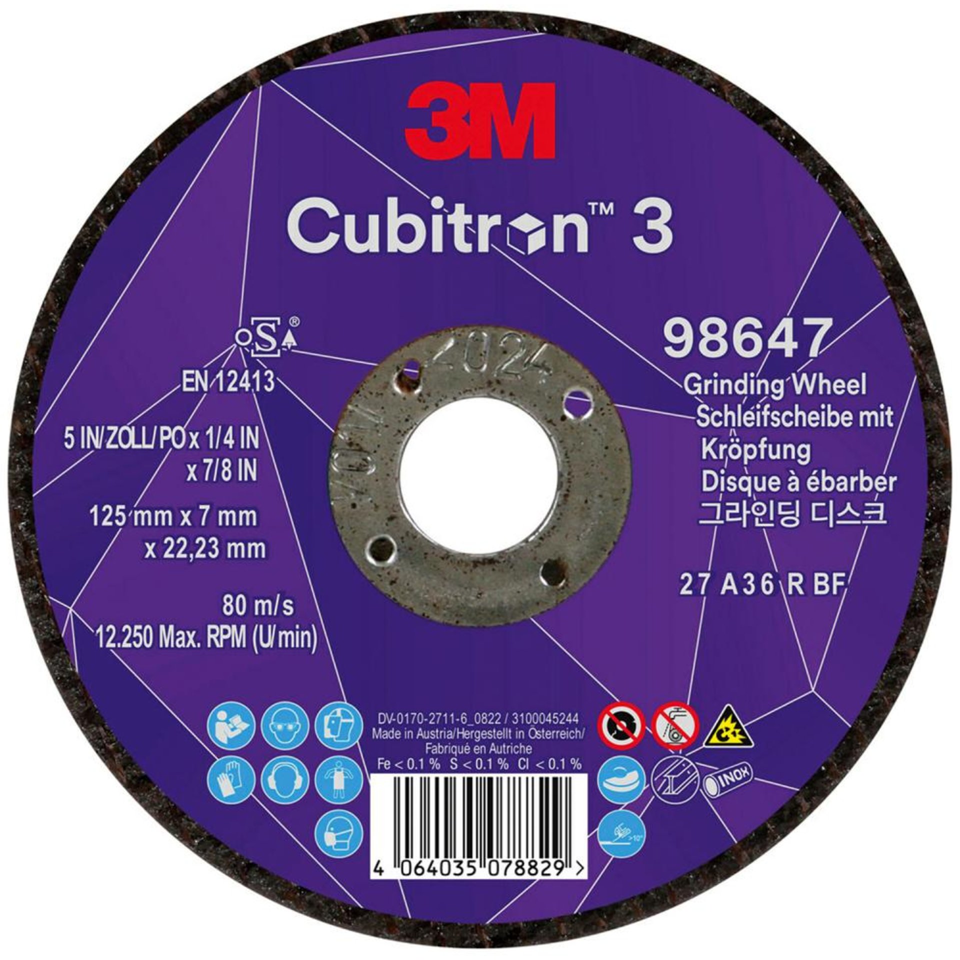 Schruppscheibe Cubitron 3125x7mm 36+ 3M