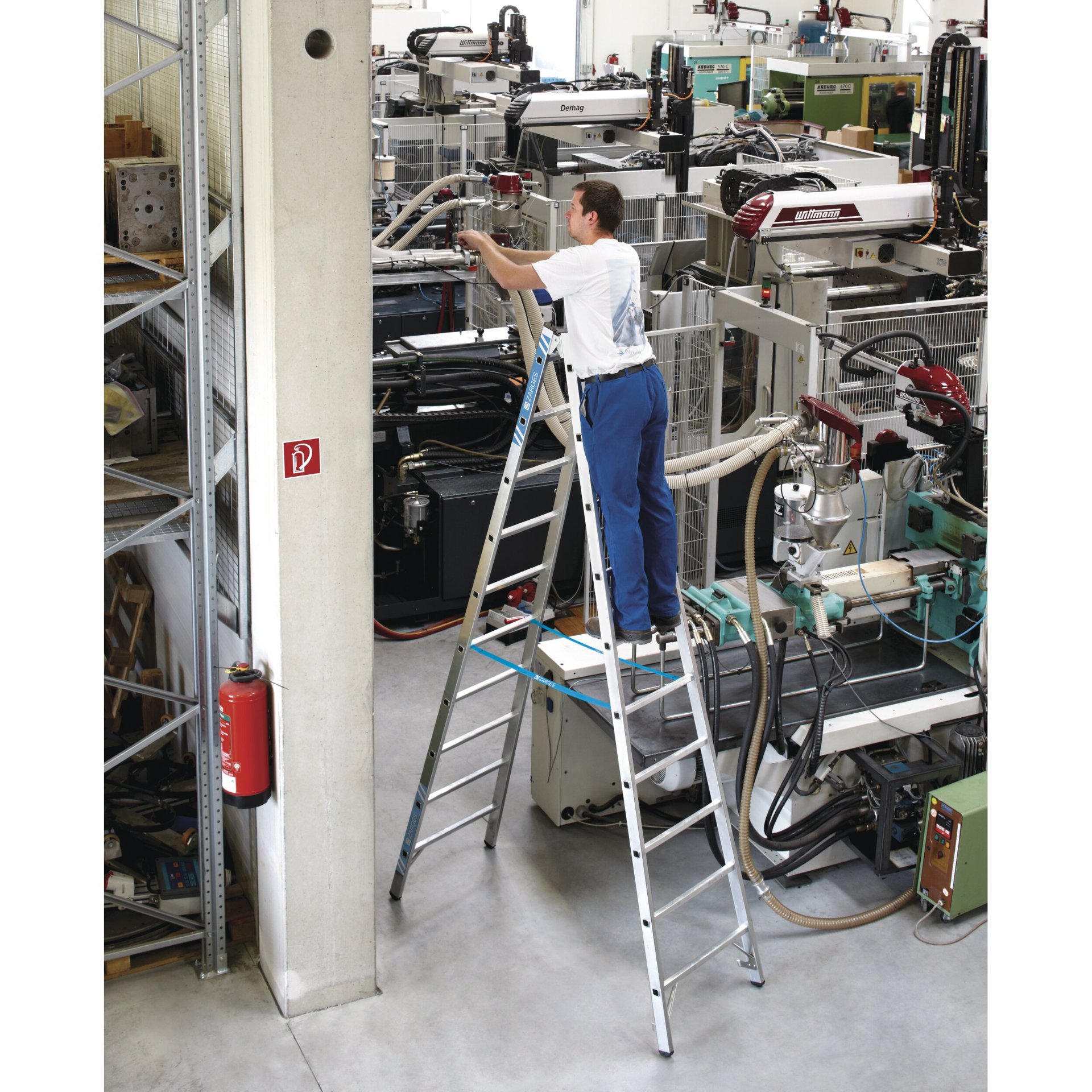 Coni B - LM-Stehleiter 2 x 4 Sprossen