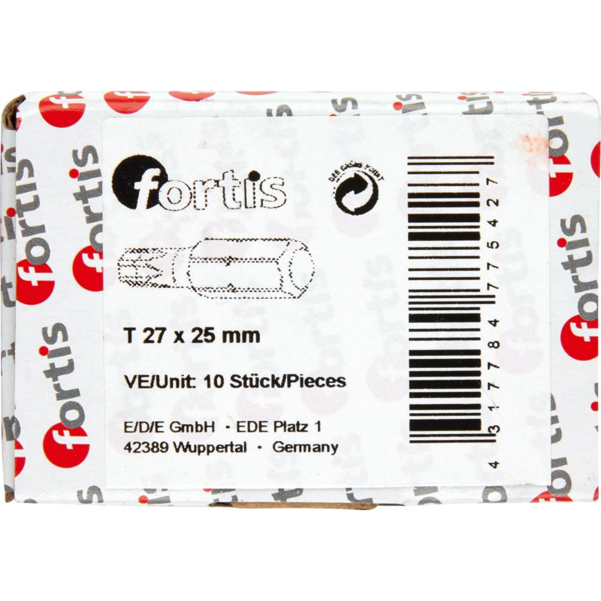 Bit zähhart 1/4" DIN3126 C6,3 T27x25mm 10er Pack FORTIS