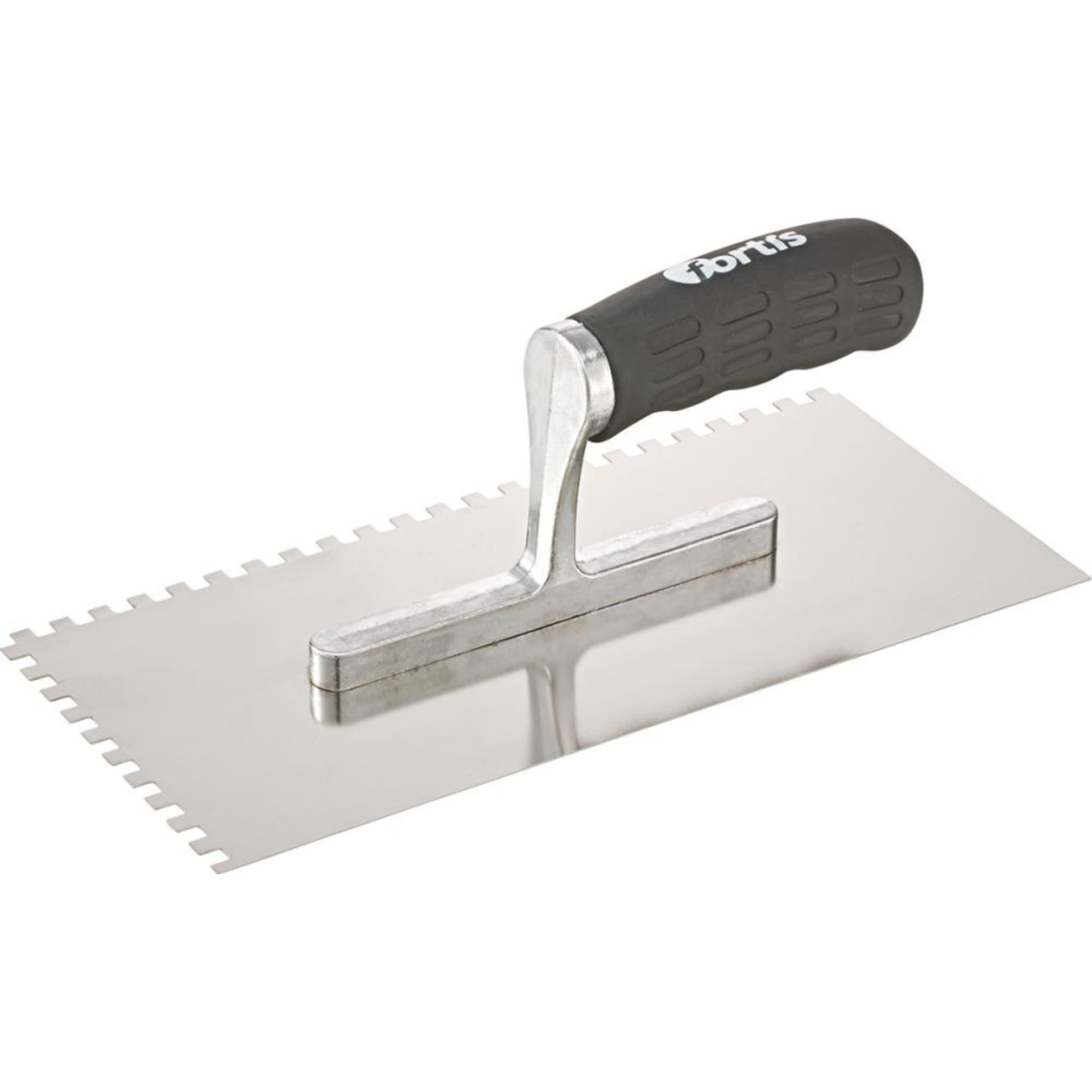 Glättekelle gezahnt rostfrei 6x 6mm Softgriff FORTIS