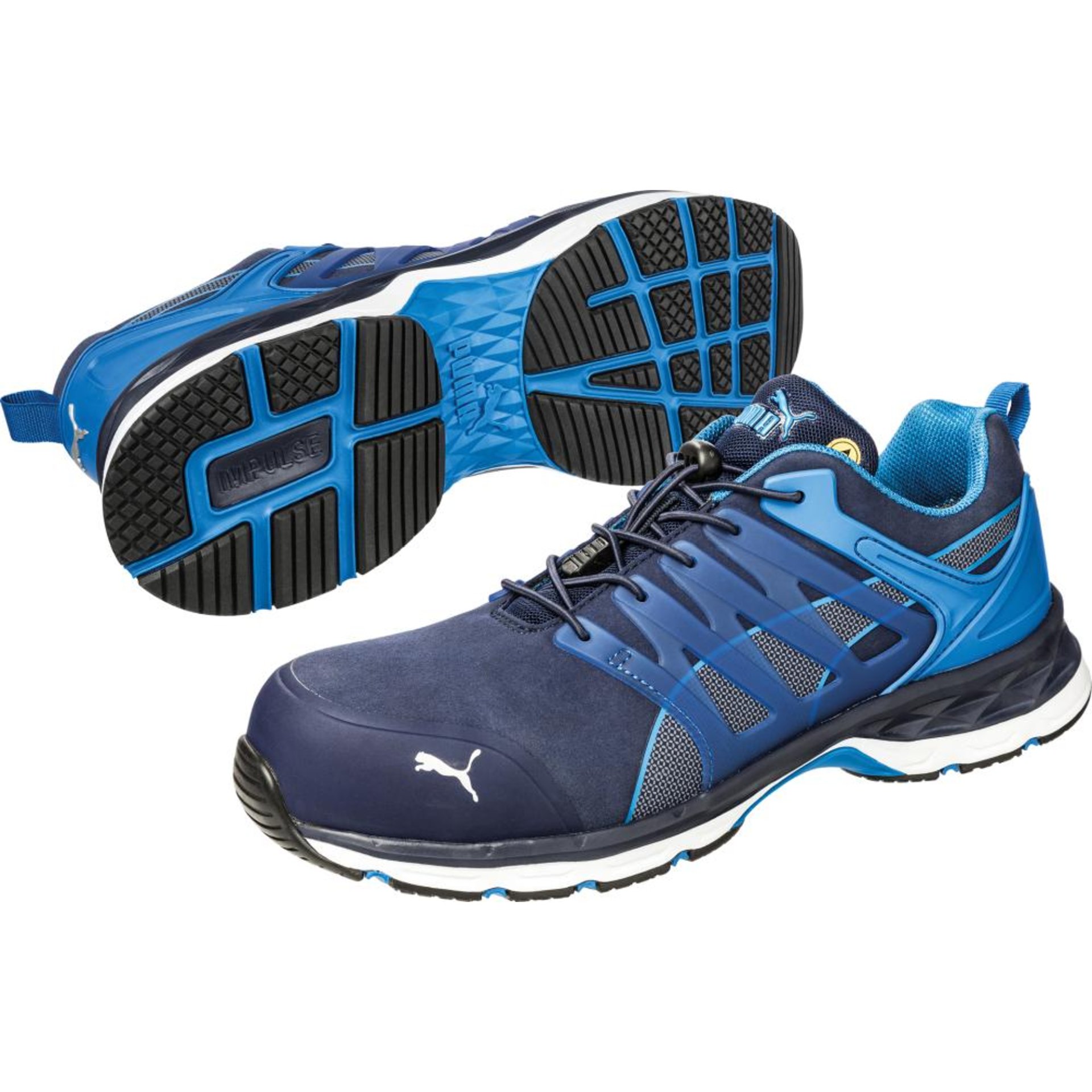 Sicherheitshalbschuh Velocity 2.0 Blue Low 643850, S1P SRC HRO ESD