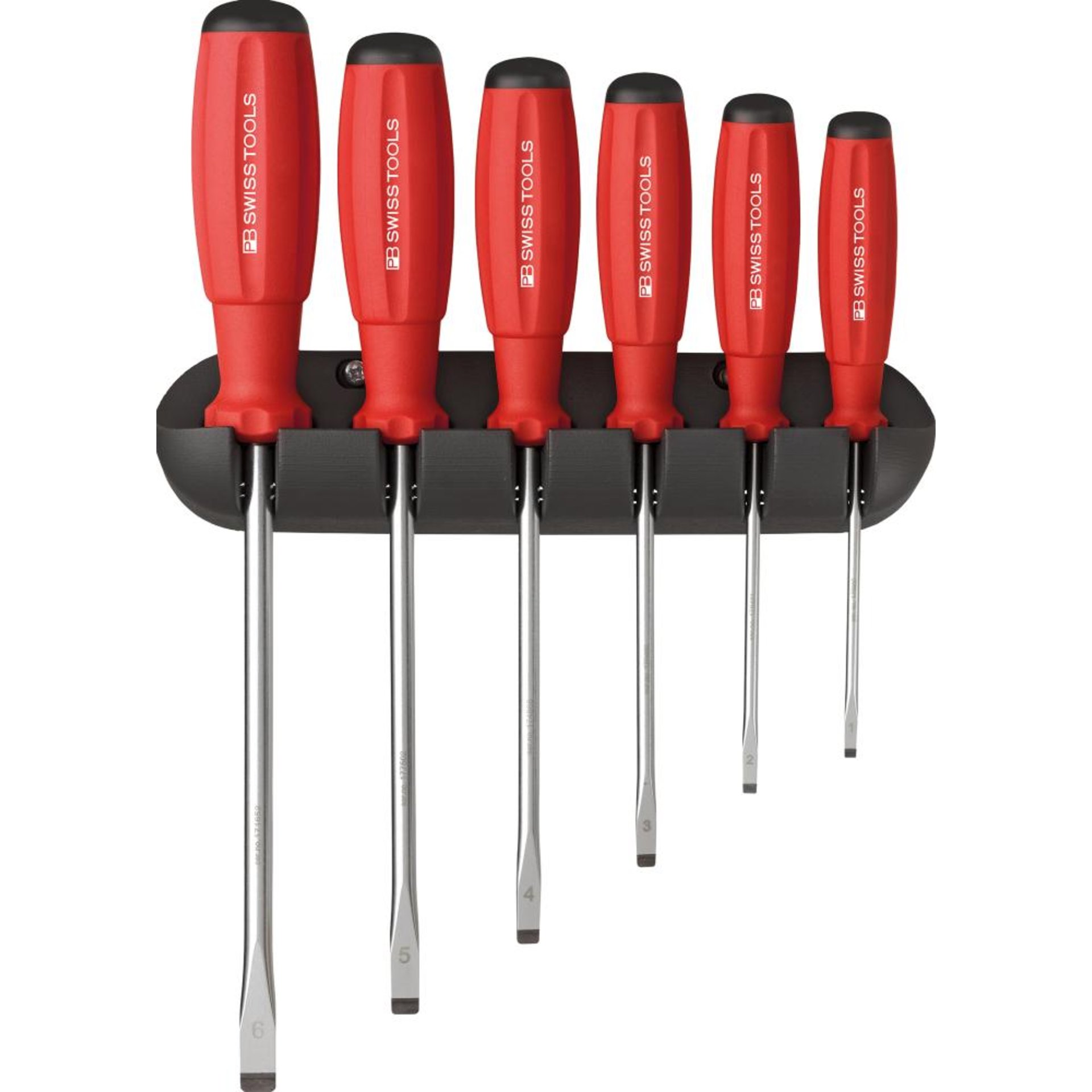 Schraubendreher-Satz 6-teilig Schlitz im Wandhalter SwissGrip PB Swiss Tools