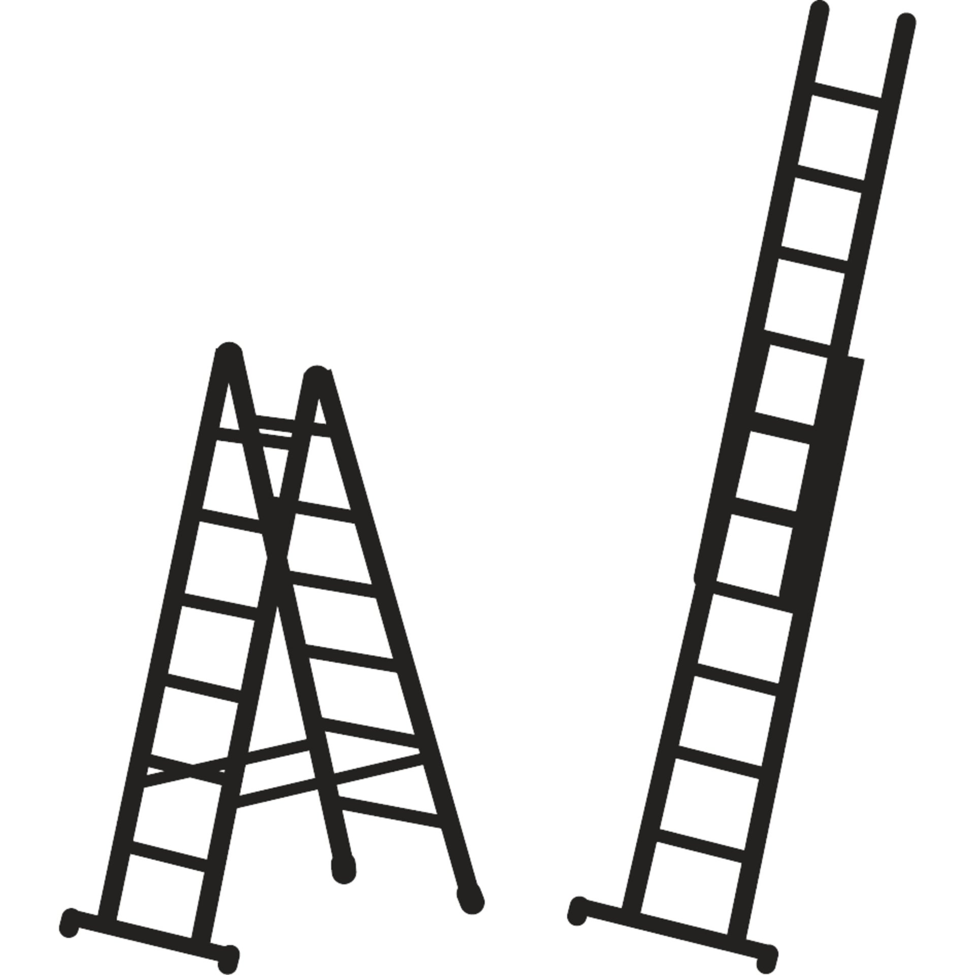 Combimaster Plus X - Kombi-Steh-Schiebeleiter 2 x 6 Sprossen