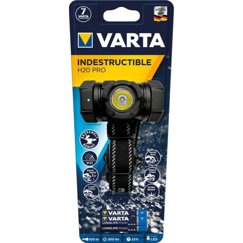 Kopfleuchte Indestructible H20 Pro 3AAA mit Batt. VARTA