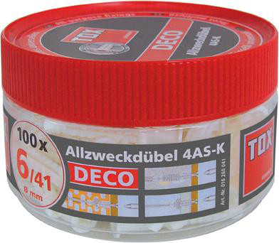 TOX Allzweckdübel Deco 8/49 in Runddose a 85