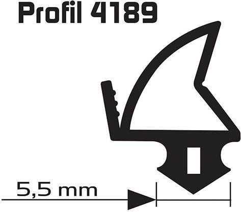 Renov.-Dichtung sw Profil25m, 4189 f. KF-Fenster u.Türen Silikon