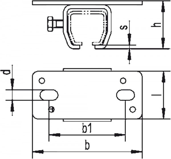 HELM 302 Deckenmuffe galvanisch verzinkt