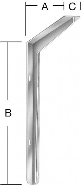 T-Profil-Konsole 300 x 550 mm Nr. 156355ZF