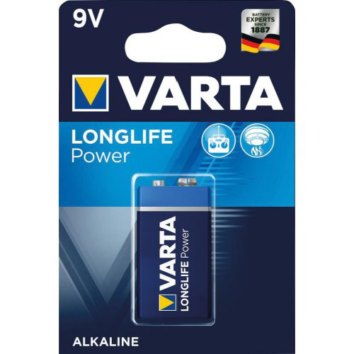 Batterie LONGLIFE Power 9 V E-Block Blister a 1 Stück VARTA