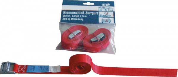 KS-Zurrgurt 1-tlg. L.2,5m B.25mm VE2