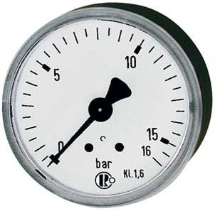 Manometer rückseitig zentrisch 63mm 0-4bar G1/4" RIEGLER