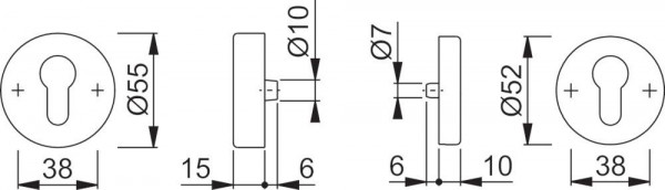 SchutzrosetteE42NSA/42S PAAR SK0 F69 PZ 60U70