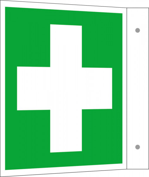 Rettungsschild Alu Erste Hilfe Wi. 200x200