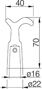 Stockhaken 4994 LM entgratet