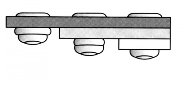 Mehrbereichs-Blindniet Alu/Stahl Großkopf 4,8x15mm GESIPA