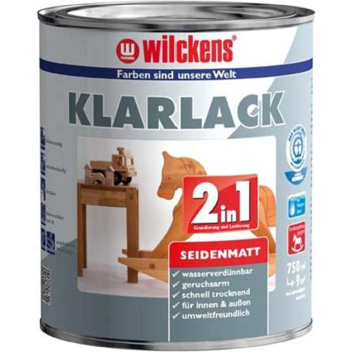 Klarlack 2in1, 750 ml seidenmatt