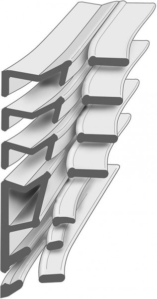 Renov.-Dichtung sw 6,5m x Nutbr. 2,8 - 5,0 xFalzh. 6,5 - 19,0mm TPE