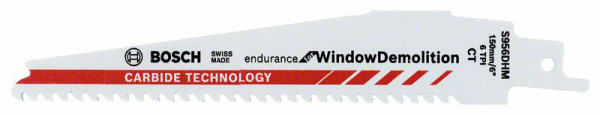 Säbelsägeblatt S 956 DHM, Carbide Endurance for Window Demolition, 10er-Pack