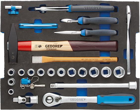 Werkzeugsortiment mit L-Boxx 136 Handwerker 58-teilig GEDORE
