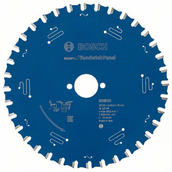 Kreissägeblatt Expert for Sandwich Panel, 210 x 30 x 2,4 mm, 36